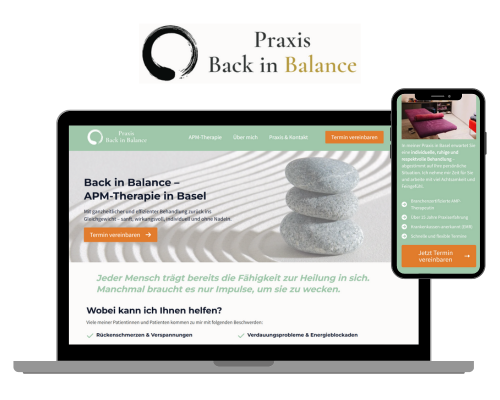 Website für eine APM-Praxis erstellt