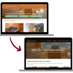 Website modernisiert für eine Ratgeber-Website