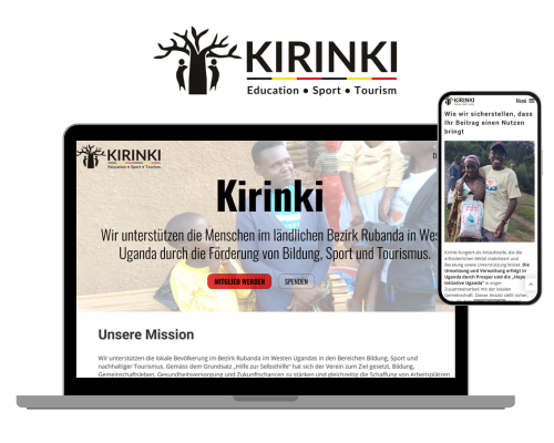 ClubDesk-Website erstellt für den Verein Kirinki